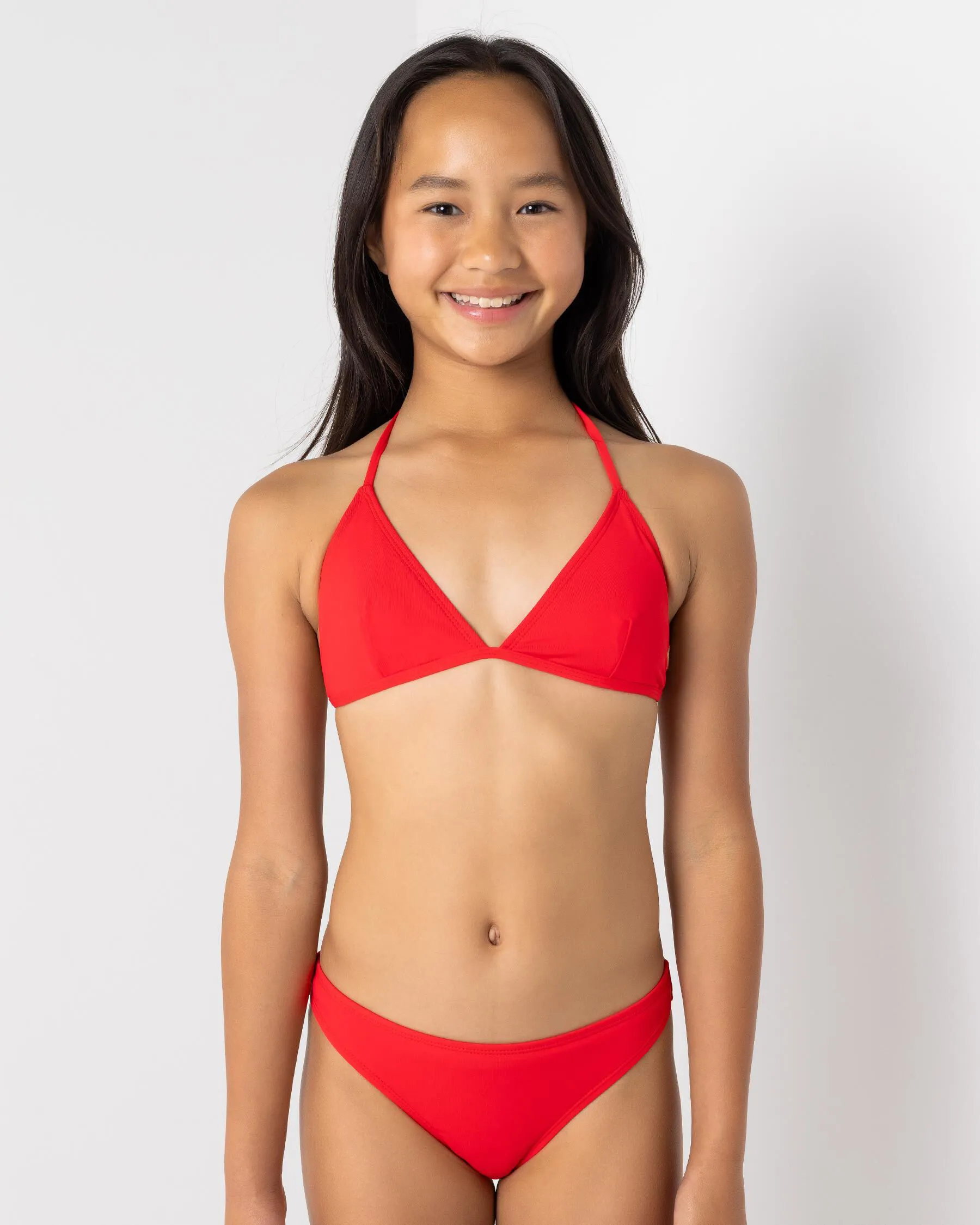 Topanga Girls' Coco Fixed Triangle Bikini Set