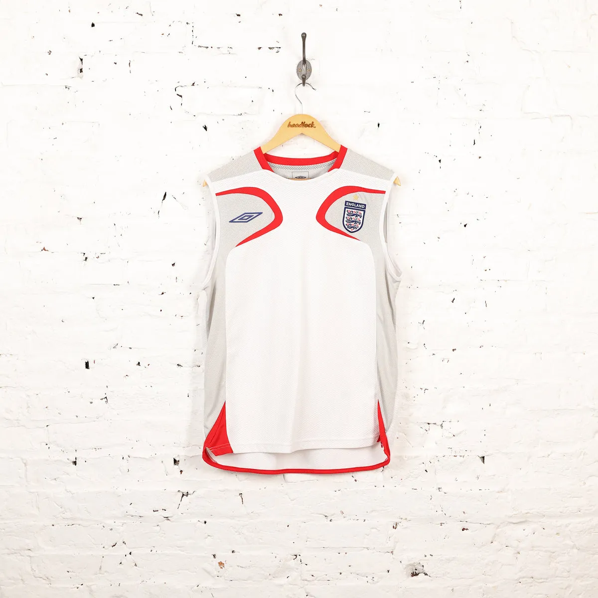 Umbro England 2006 Football Training Vest - White - L