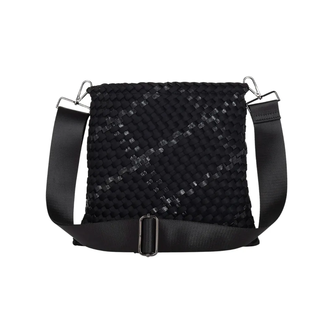 VAL NOIR CONVERTIBLE WOVEN CROSSBODY