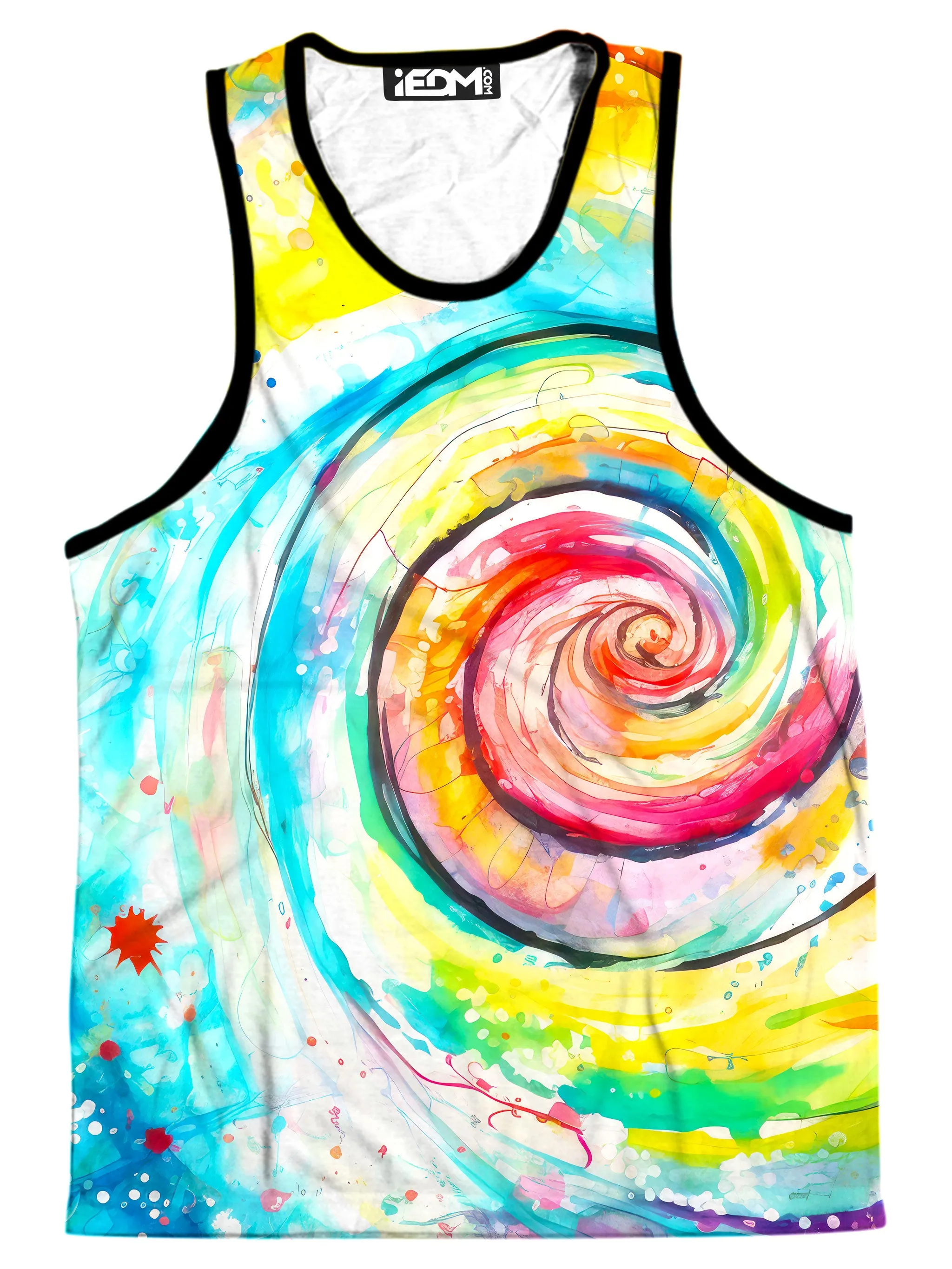 Water Color Swirl Men's Tank