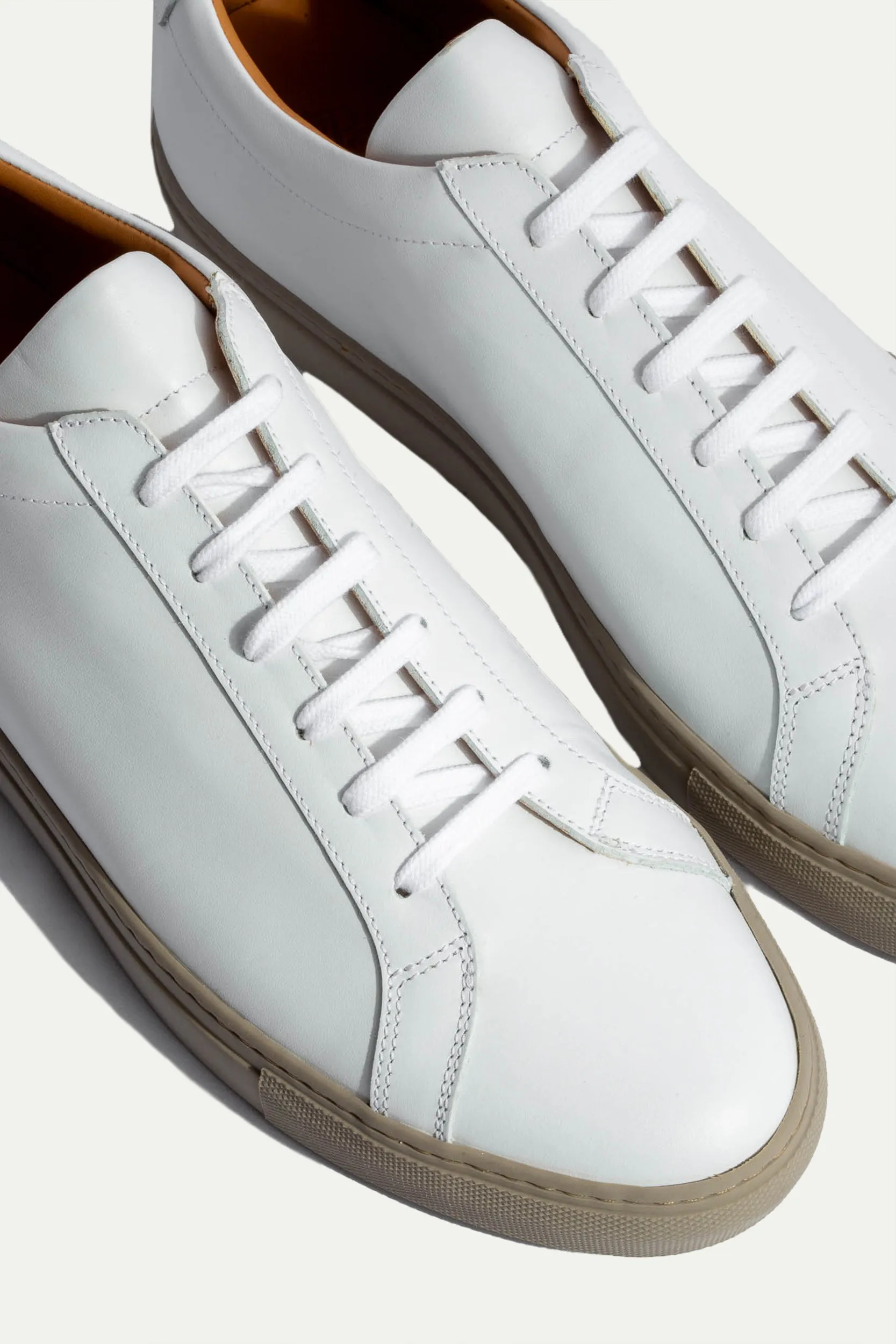 White Luxury Sneakers - Made In Italy