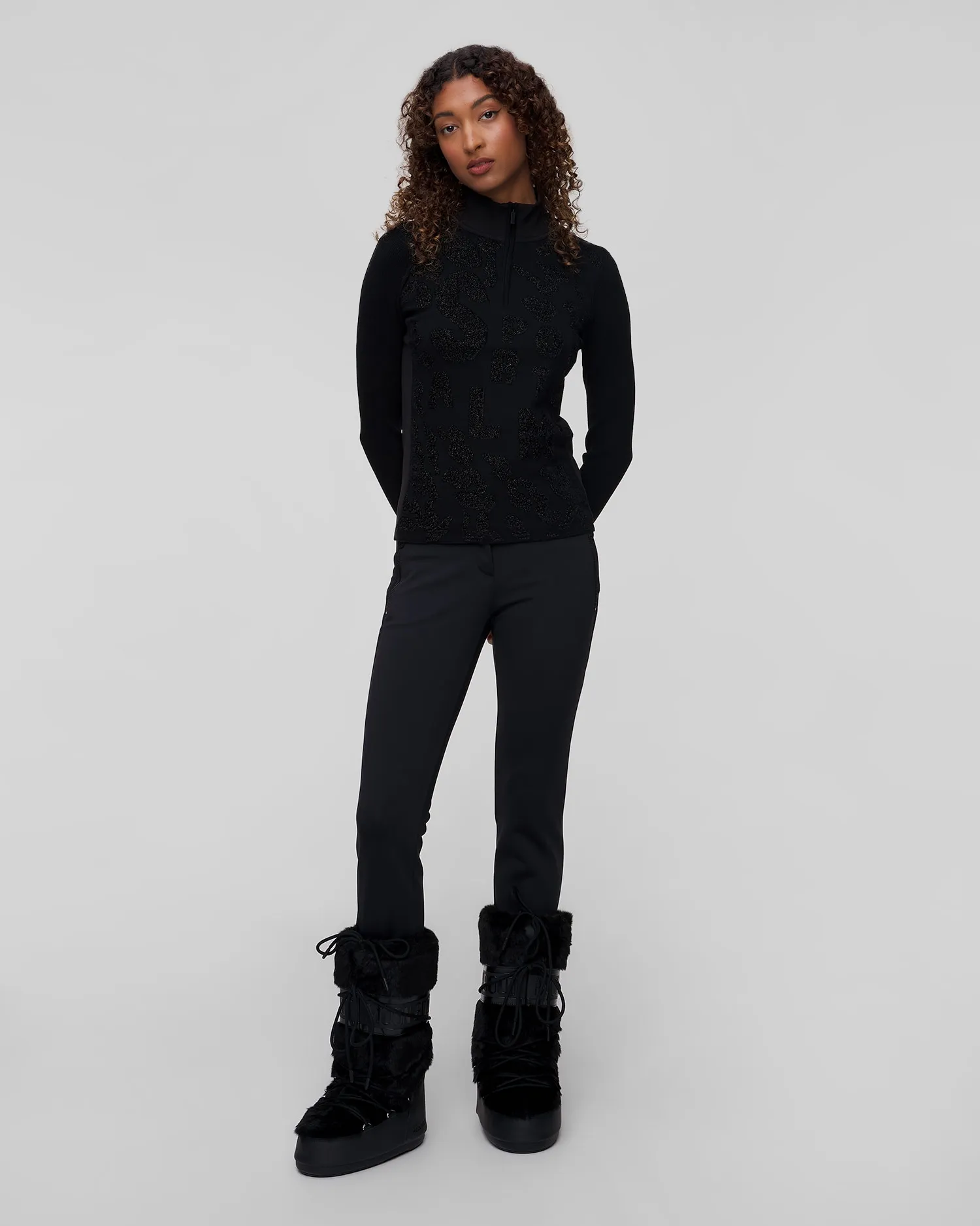 Women's black ski turtleneck Sportalm 1824515728-5900