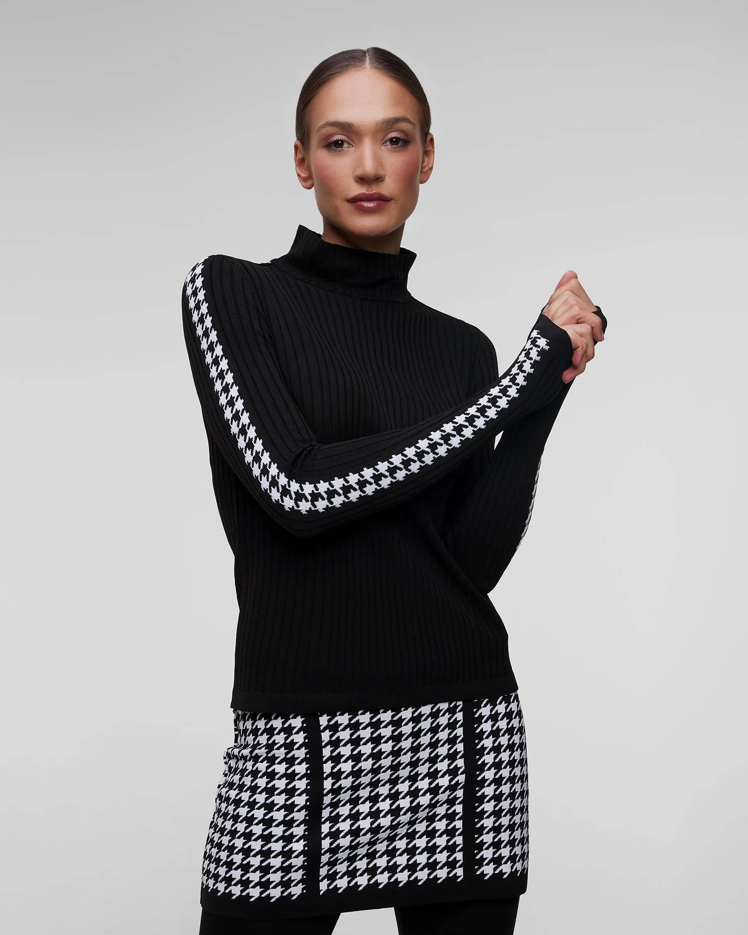 Women's black turtleneck Newland Lisitea N46396-108