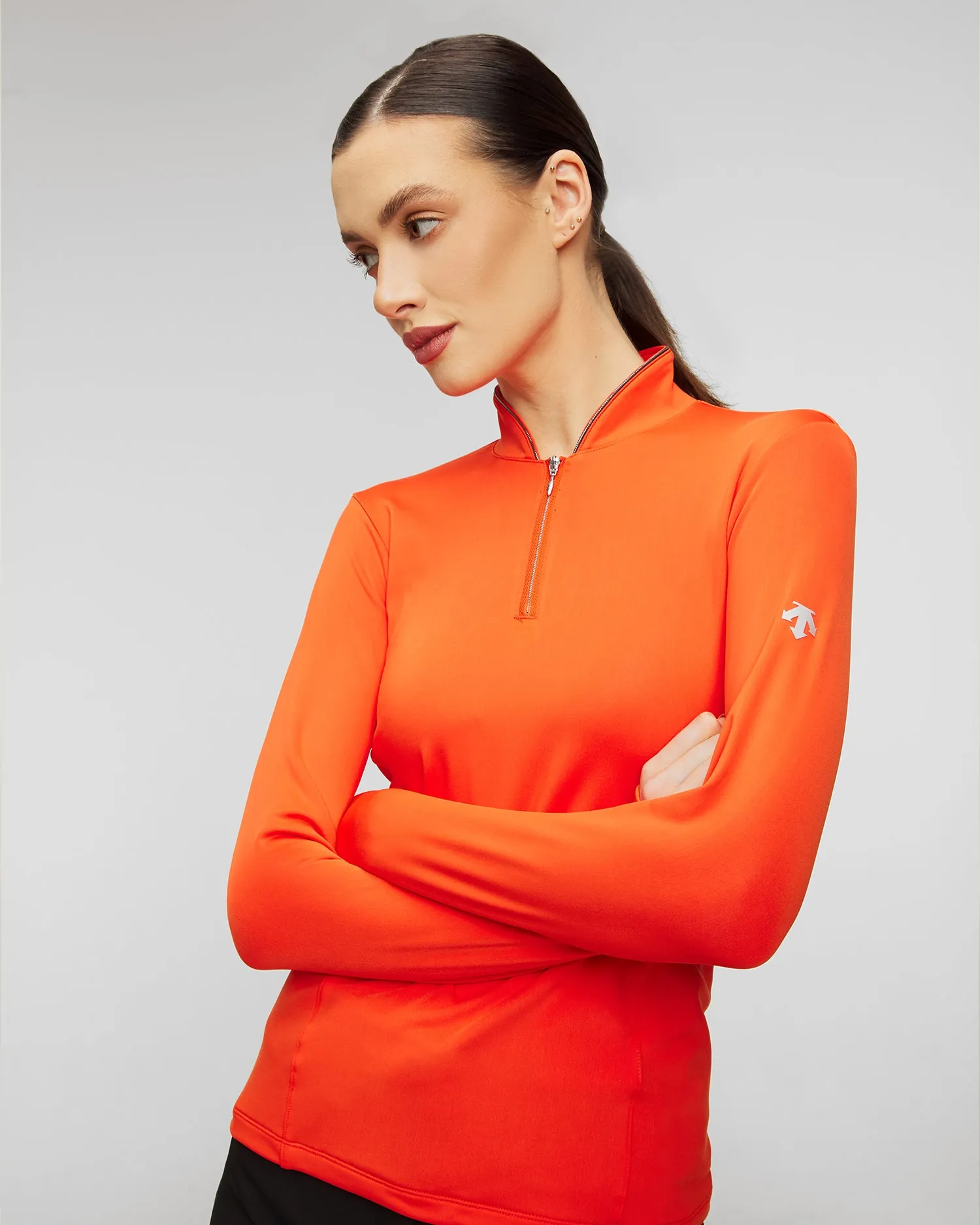 Women's stretch turtleneck Descente Carla DWWWGB30-mor