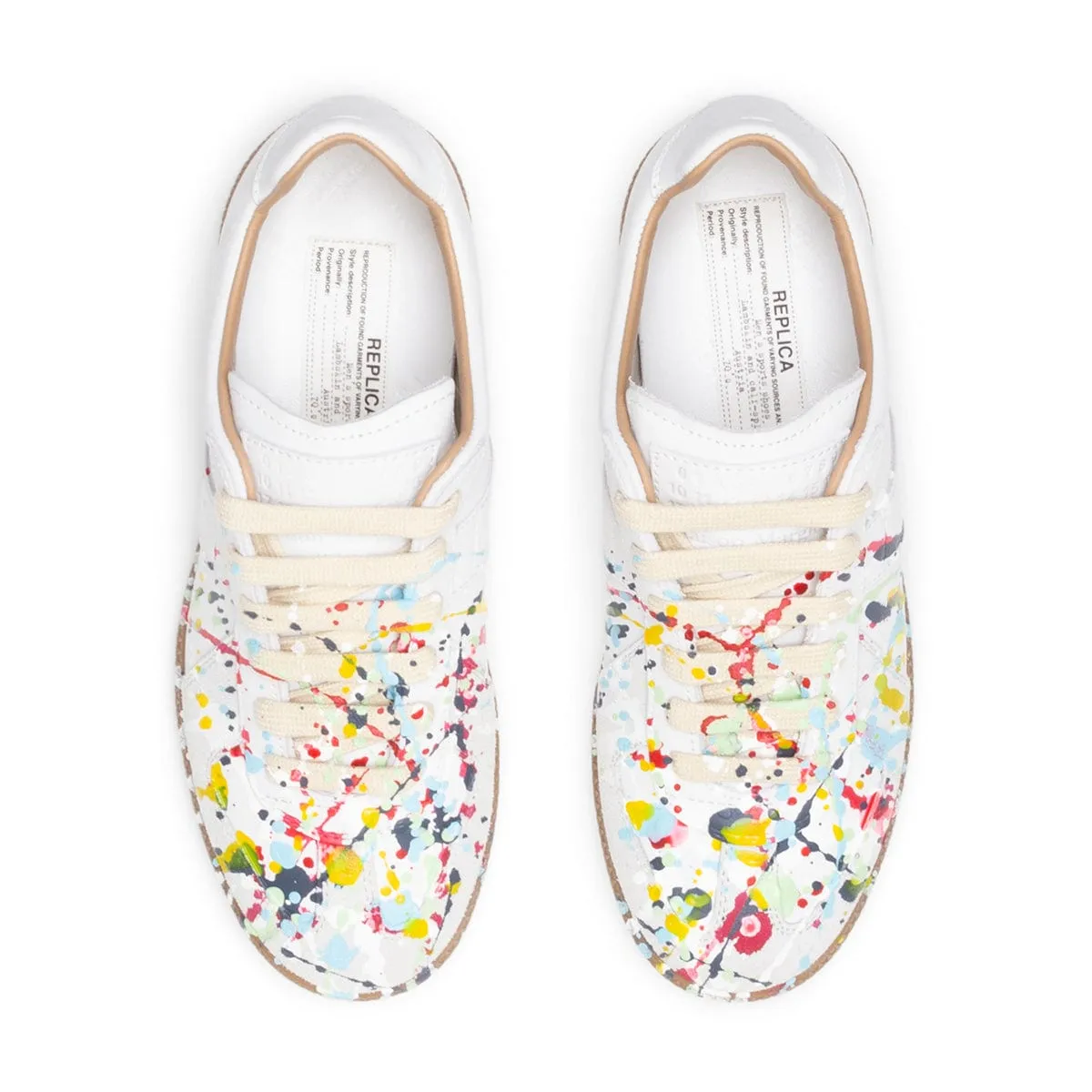 WOMENS PAINT REPLICA SNEAKERS WHITE/POLLOCK MULTI | Bodega