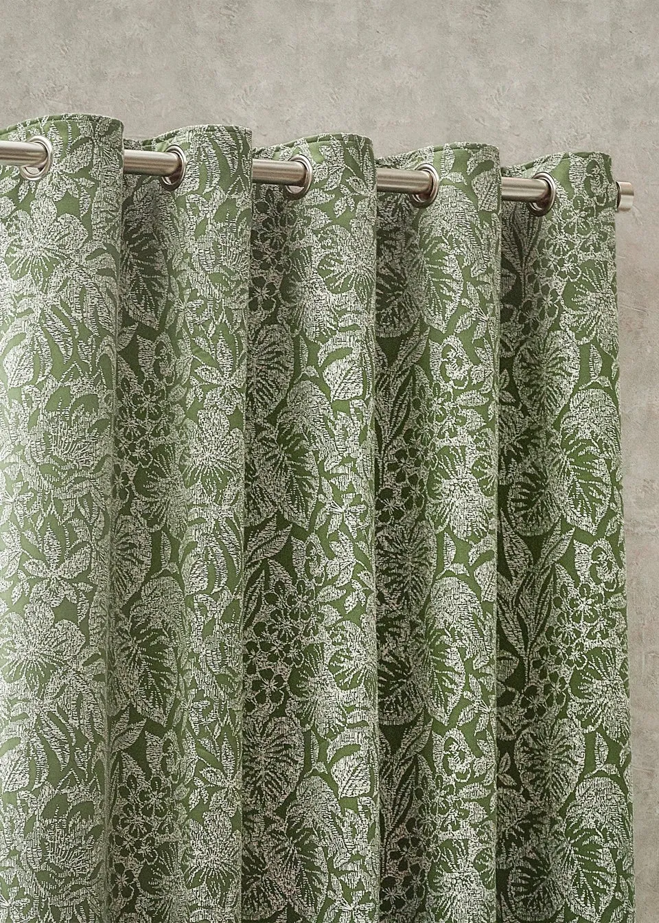 Wylder Nature Bali Botanical Jacquard Eyelet Curtains