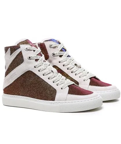 Zadig and Voltaire High Glitter Flash Trainers | Jules B