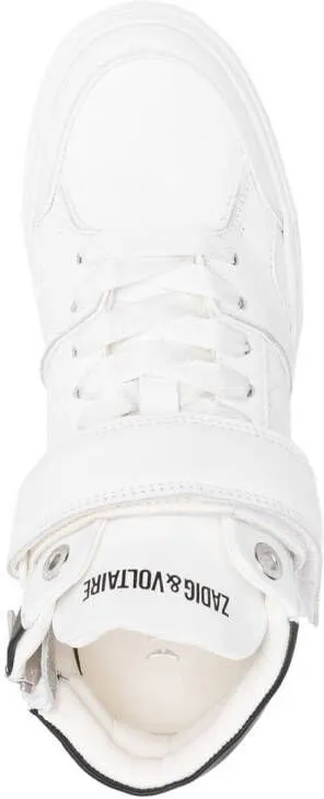 Zadig&Voltaire logo-print touch-strap sneakers White