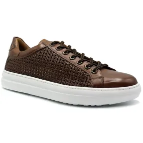 Zelli Vento Woven Sneakers Cognac